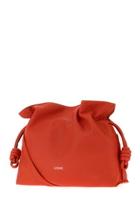 LOEWE Loewe Women Orange Nappa Leather Medium Flamenco Clutch