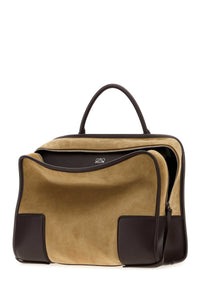 LOEWE Loewe Men Two-Tone Suede And Leather Amazona 180 Xl Shopping Bag