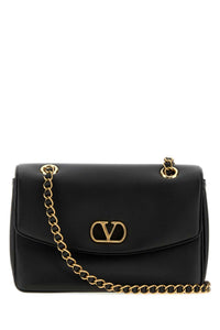 Valentino Garavani Women Black Leather Djuna Shoulder Bag