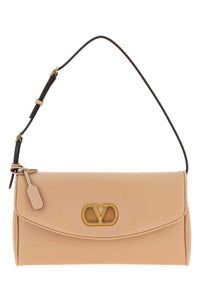 VALENTINO GARAVANI Valentino Garavani Women Beige Nappa Leather Devain Shoulder Bag