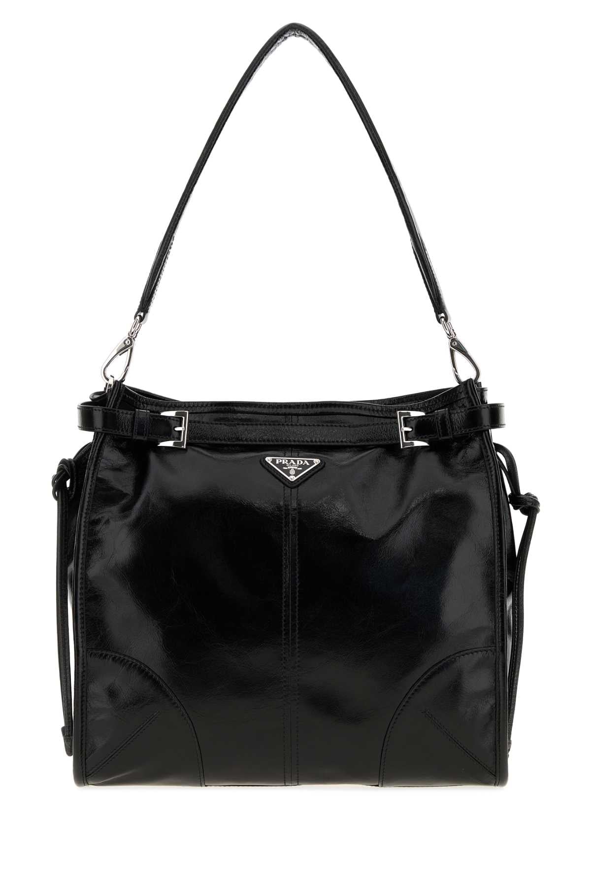 PRADA Prada Men Black Leather Prada Bonnie Shoulder Bag
