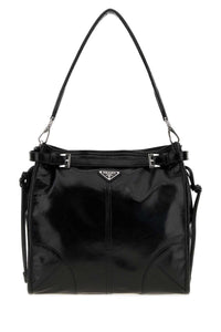 PRADA Prada Men Black Leather Prada Bonnie Shoulder Bag