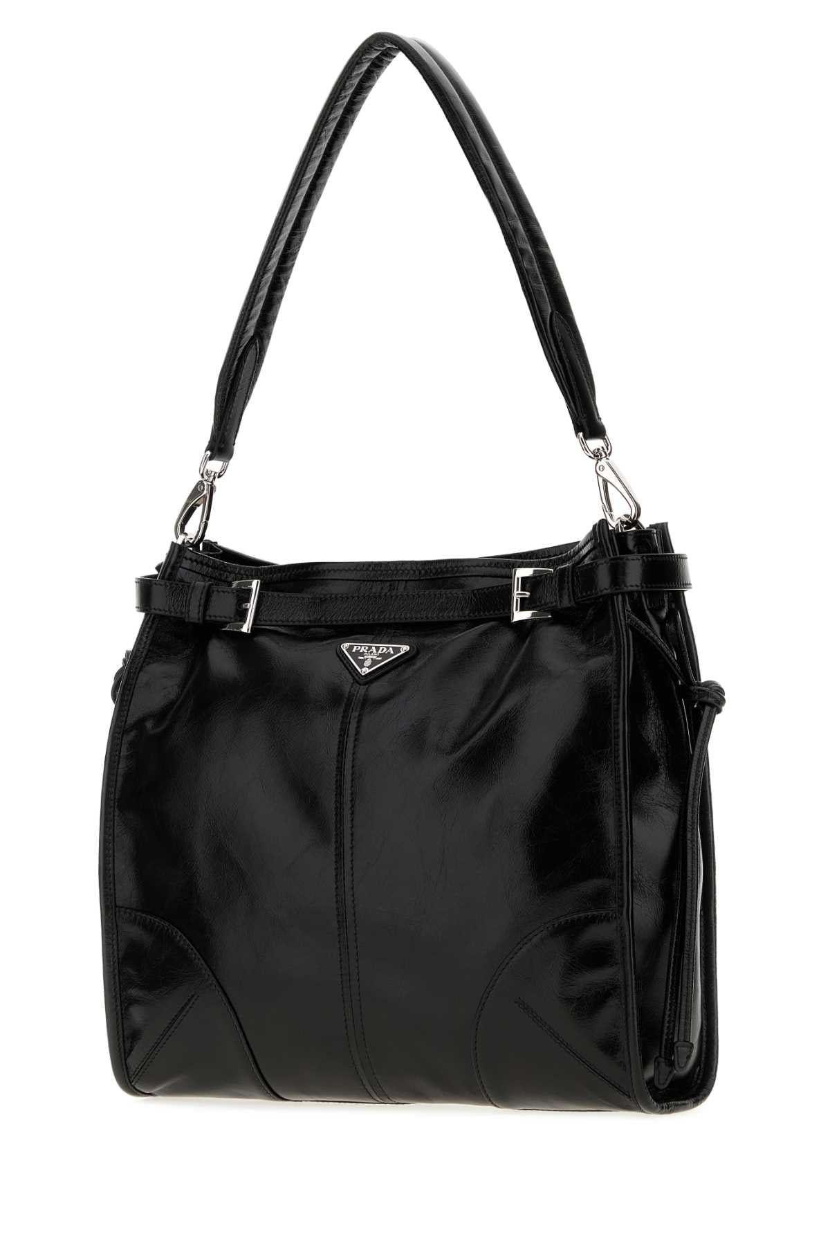 PRADA Prada Men Black Leather Prada Bonnie Shoulder Bag