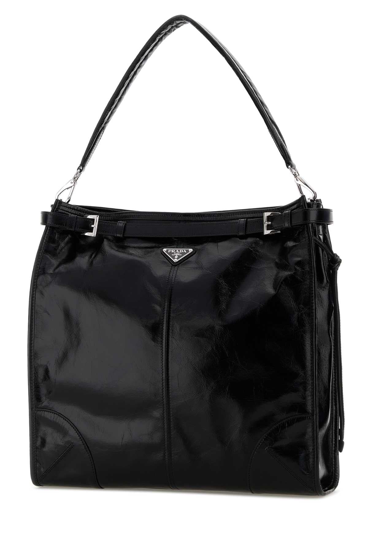 Prada Men Black Leather Prada Bonnie Shopping Bag – Bluefly