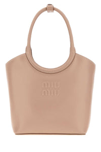 Miu Miu Women Antiqued Pink Leather Ivy Handbag
