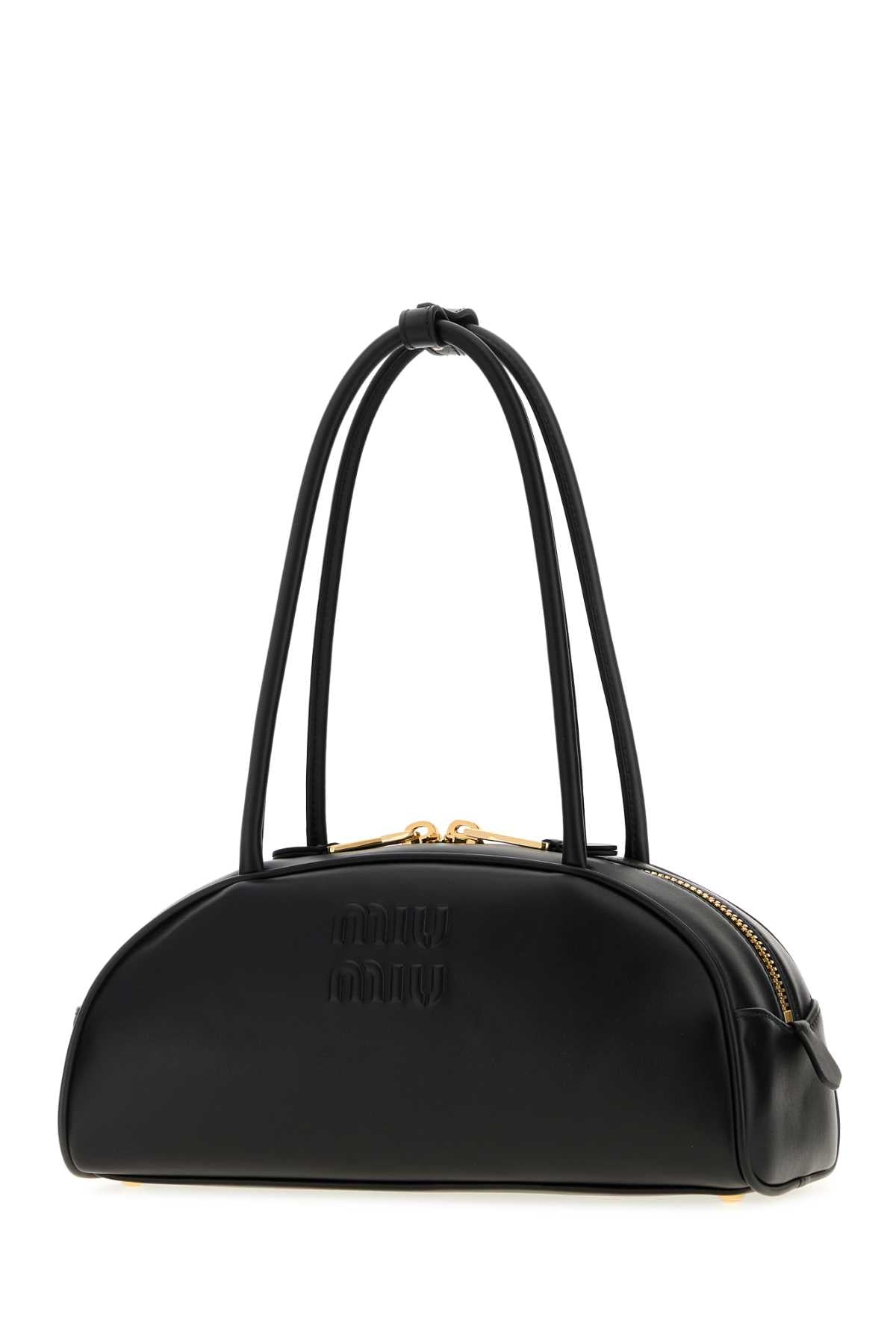 MIU MIU Miu Miu Women Black Leather Beau Shoulder Bag
