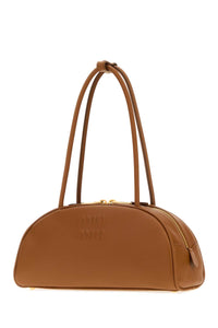 Miu Miu Women Caramel Leather Beau Shoulder Bag