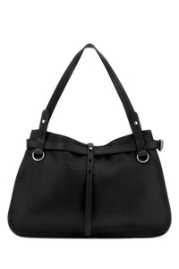 Miu Miu Women Black Leather Shopping Bag