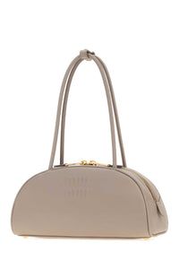 Miu Miu Women Dove Grey Leather Beau Shoulder Bag