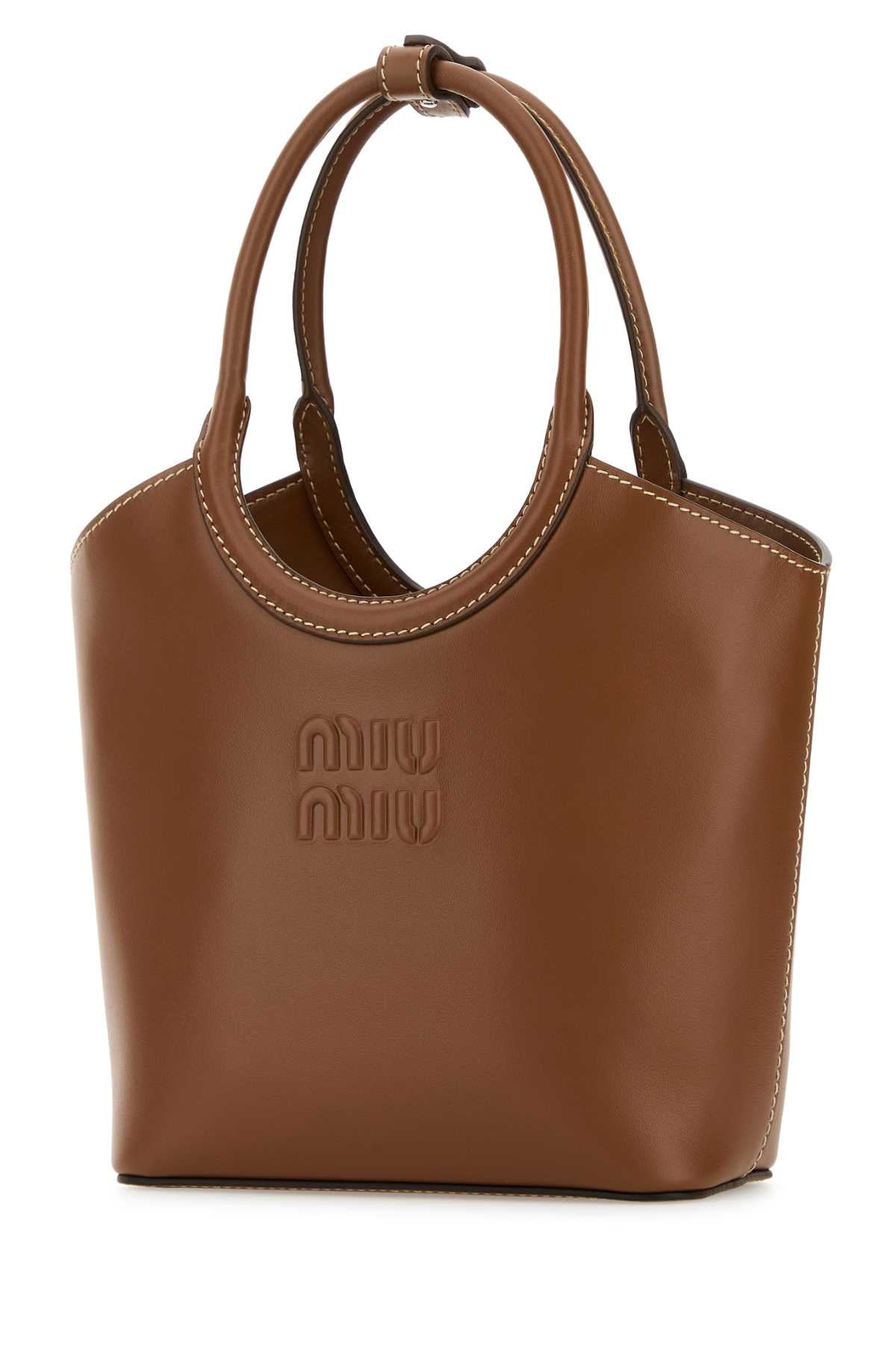MIU MIU Miu Miu Women Caramel Leather Ivy Handbag