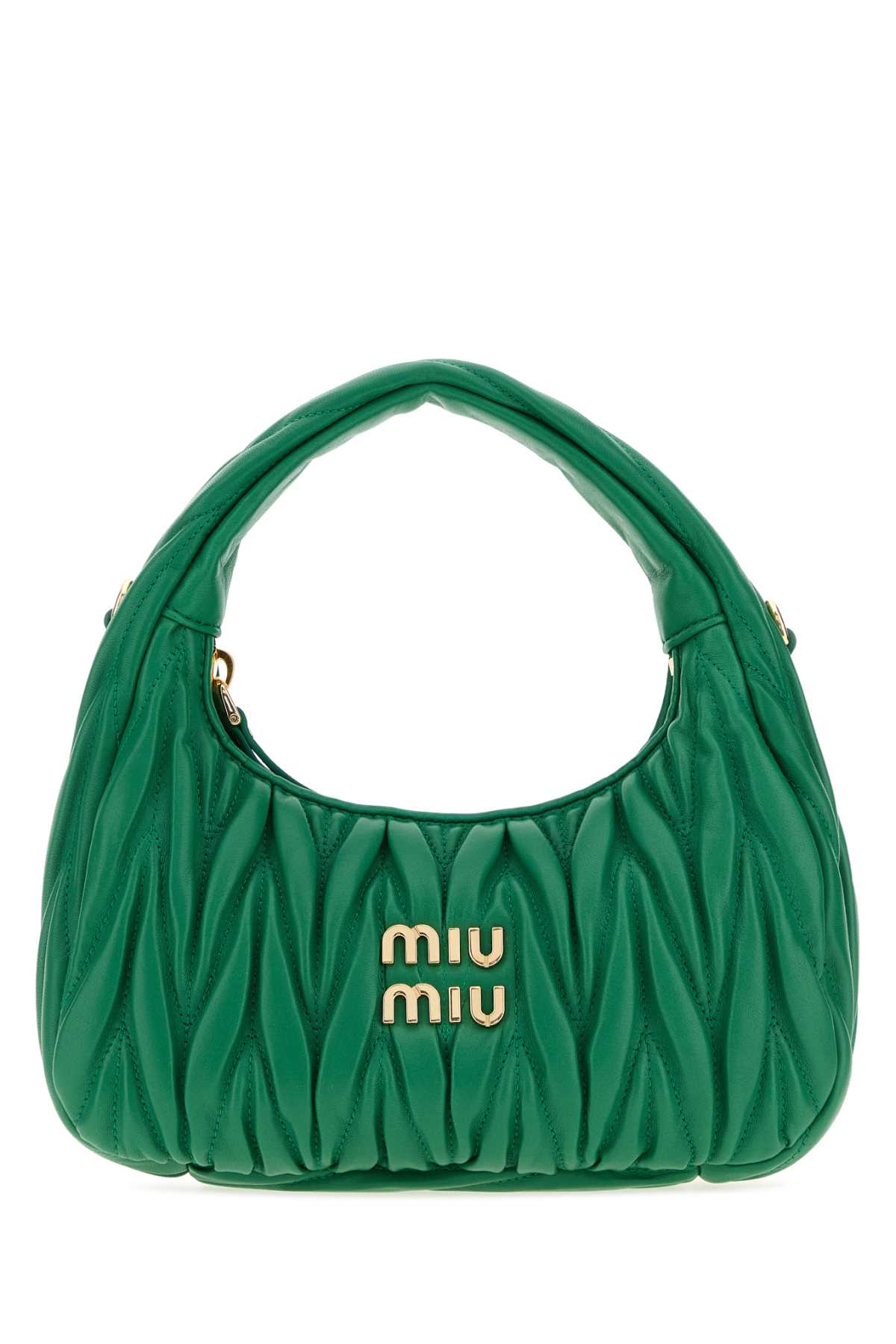 MIU MIU Miu Miu Women Grass Green Nappa Leather Wander Handbag