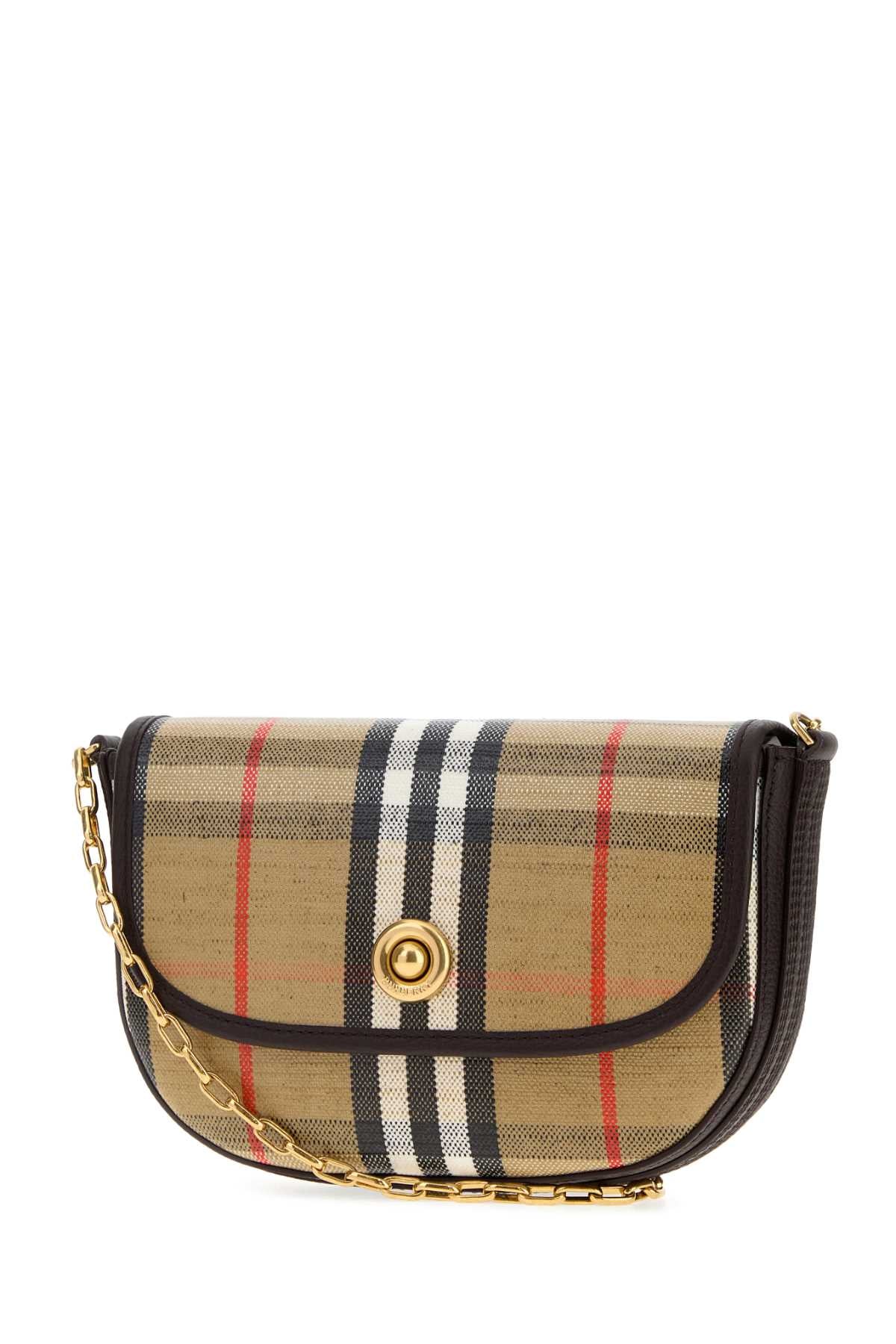 BURBERRY Burberry Women Printed Canvas Small Highlands Crossbody Bag