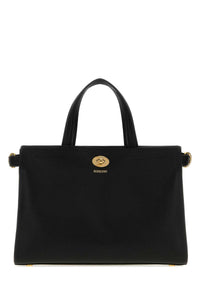 BURBERRY Burberry Women Black Leather Small Cotswolds Handbag