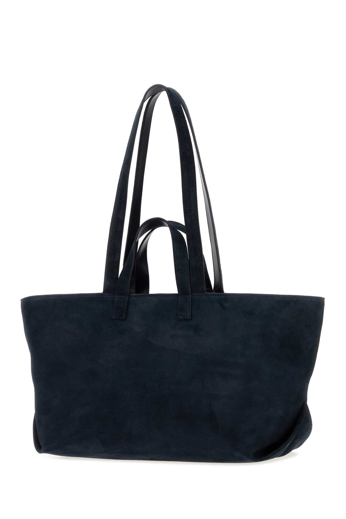 A.P.C. Women Midnight Blue Suede Le Drummer Shopping Bag