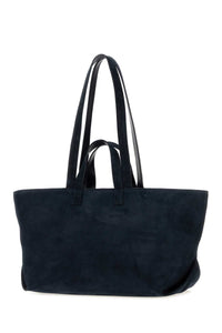 A.P.C. Women Midnight Blue Suede Le Drummer Shopping Bag