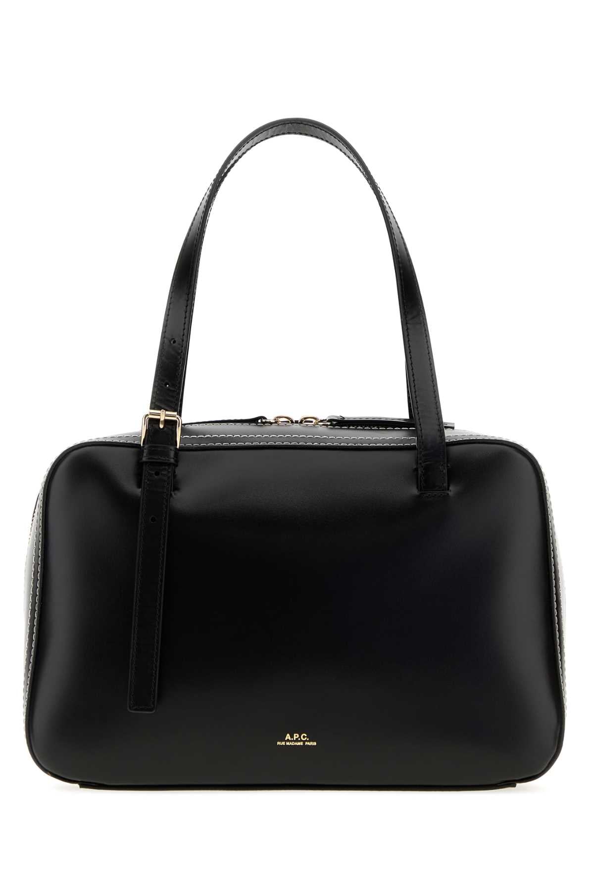 A.P.C. A.P.C. Women Black Leather Virginie Handbag