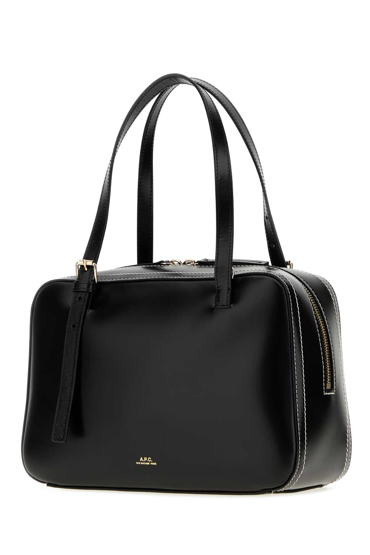A.P.C. A.P.C. Women Black Leather Virginie Handbag