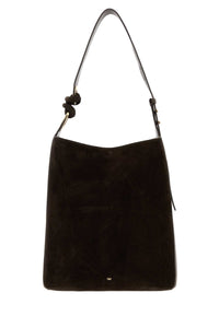 ANYA HINDMARCH Anya Hindmarch Women Brown Suede Ringo Bucket Bag