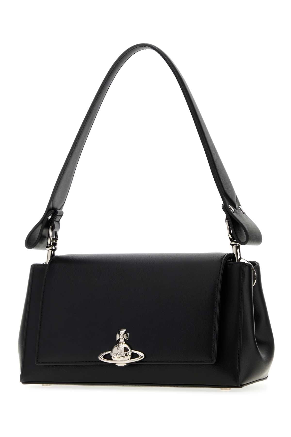 VIVIENNE WESTWOOD Vivienne Westwood Women Black Synthetic Leather Medium Hazel Shoulder Bag