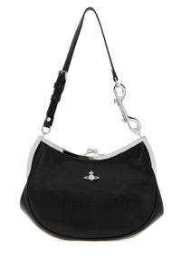 VIVIENNE WESTWOOD Vivienne Westwood Women Black Leather Charm Frame Purse Shoulder Bag