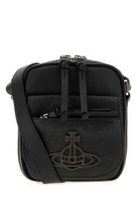 Vivienne Westwood Women Black Leather Small Eton Crossbody Bag