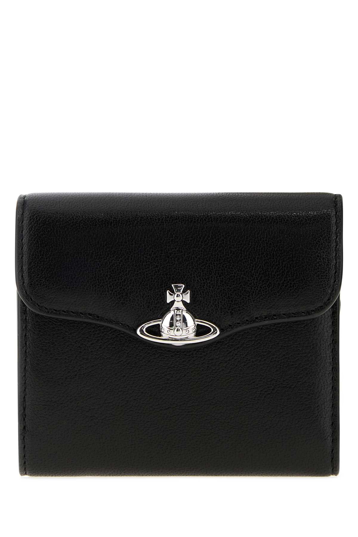 Vivienne Westwood Women Black Leather Hunter Wallet
