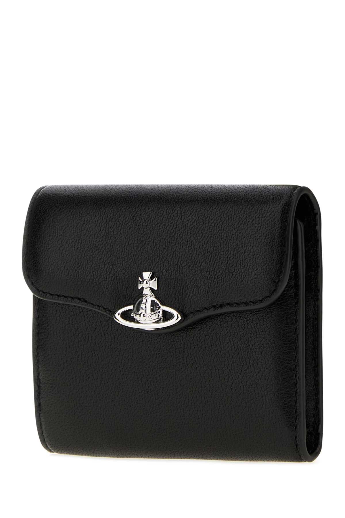 Vivienne Westwood Women Black Leather Hunter Wallet