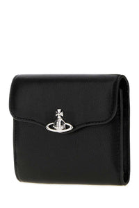 Vivienne Westwood Women Black Leather Hunter Wallet