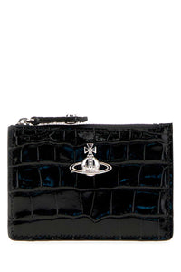 VIVIENNE WESTWOOD Vivienne Westwood Women Black Leather Coin Purse