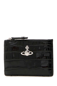 VIVIENNE WESTWOOD Vivienne Westwood Women Black Leather Coin Purse