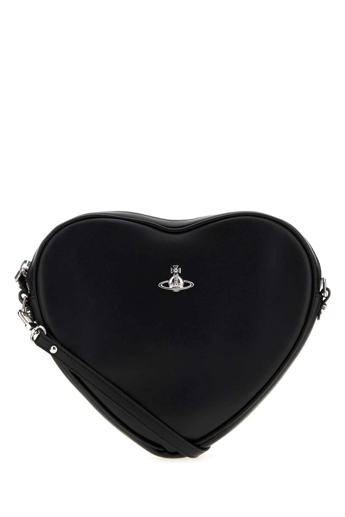 VIVIENNE WESTWOOD Vivienne Westwood Women Black Synthetic Leather Alexa Heart Crossbody Bag