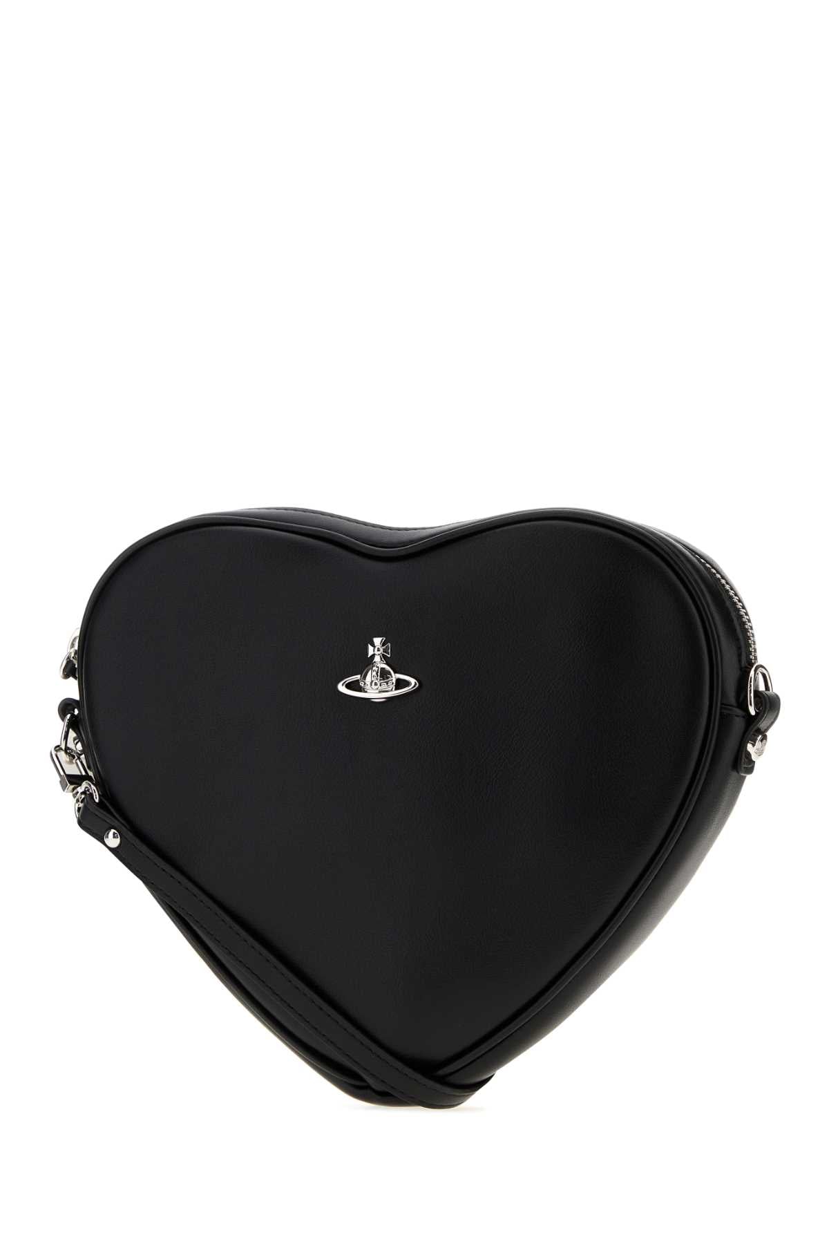 VIVIENNE WESTWOOD Vivienne Westwood Women Black Synthetic Leather Alexa Heart Crossbody Bag
