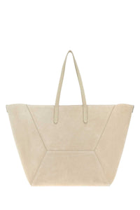 BRUNELLO CUCINELLI Brunello Cucinelli Women Sand Suede Shopping Bag