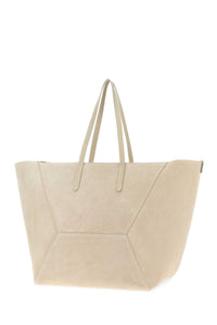 BRUNELLO CUCINELLI Brunello Cucinelli Women Sand Suede Shopping Bag