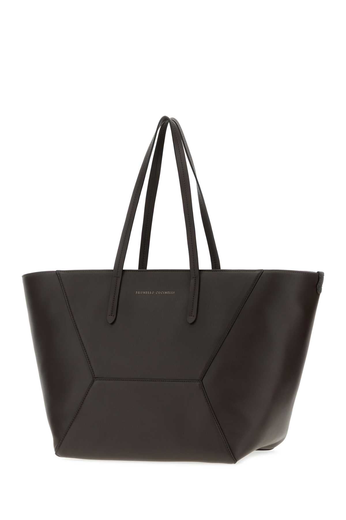 Brunello Cucinelli Women Brown Leather Shopping Bag