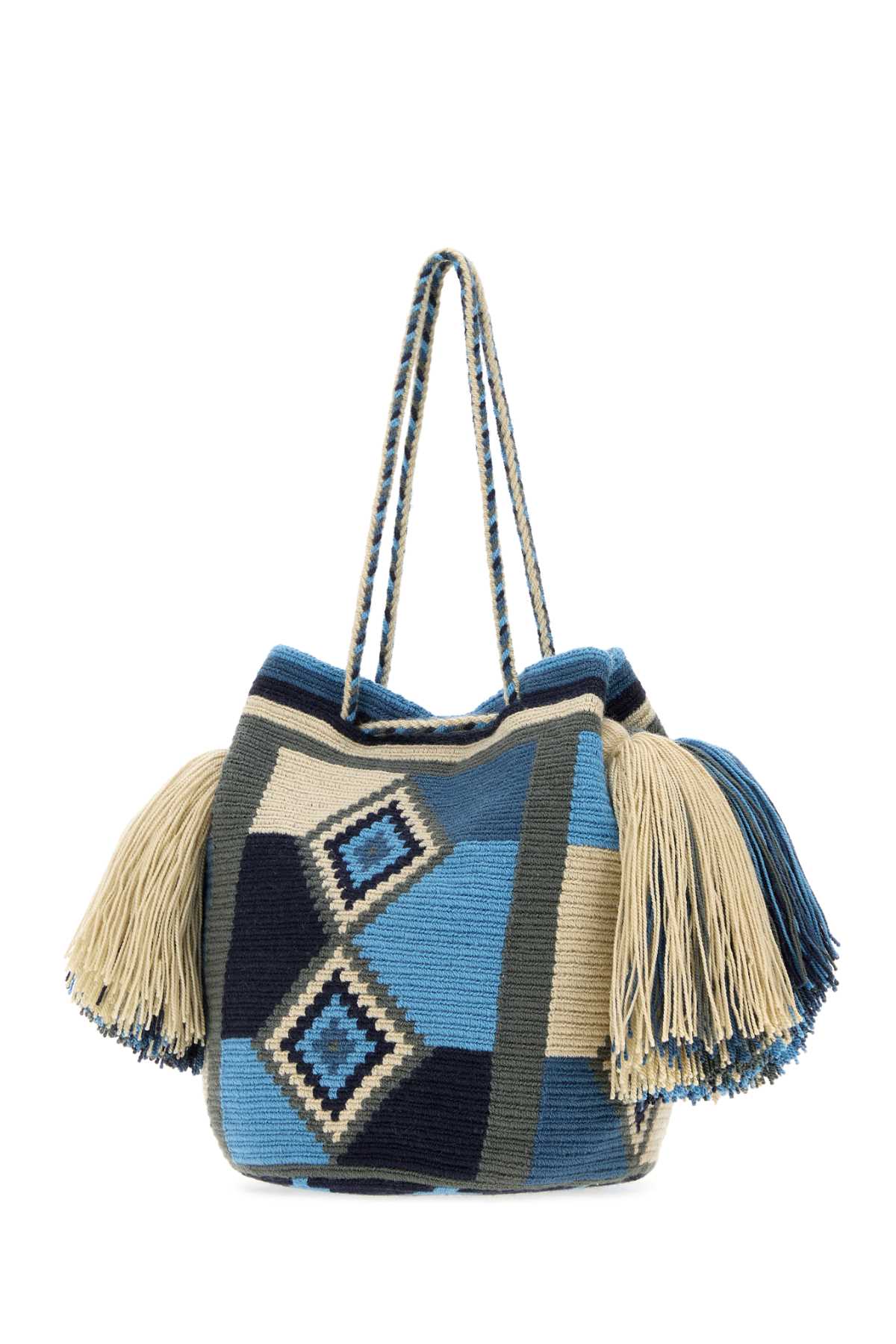 JW ANDERSON Jw Anderson Women Embroidered Fabric Wayuu Bucket Bag