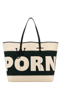 Jw Anderson Women Ivory Canvas Anchor Xl Shopping Bag