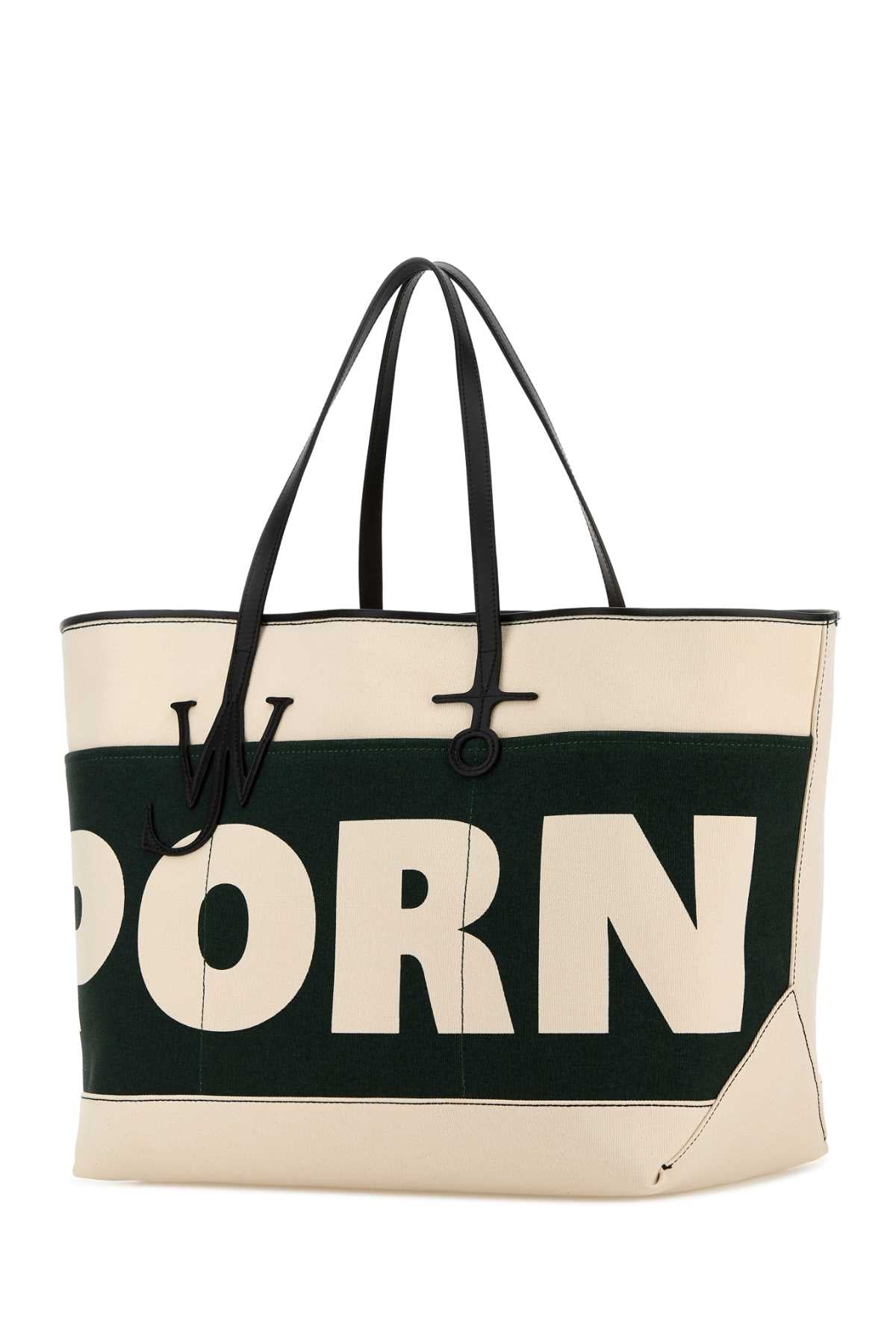 Jw Anderson Women Ivory Canvas Anchor Xl Shopping Bag
