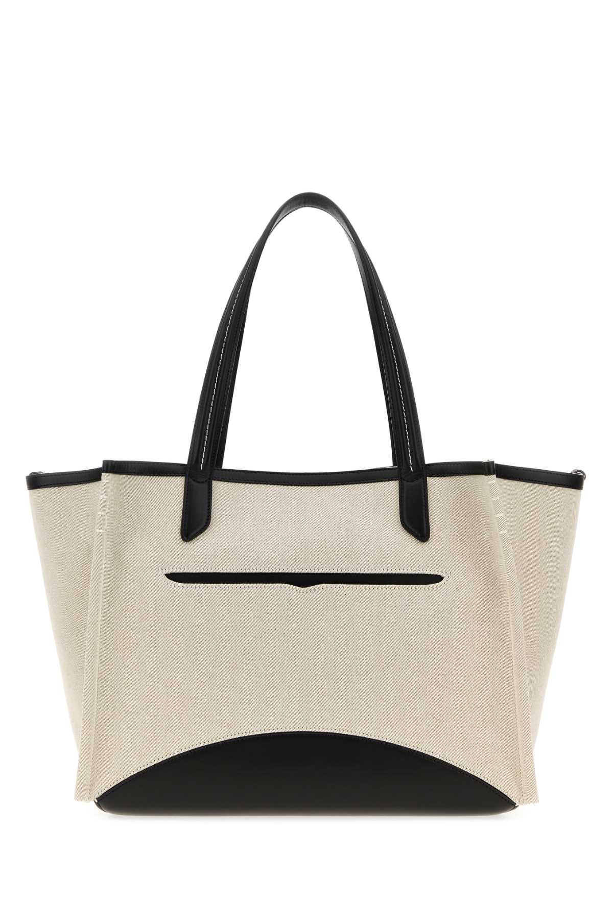 Jw Anderson Women Sand Canvas Loafers Shopping Bag