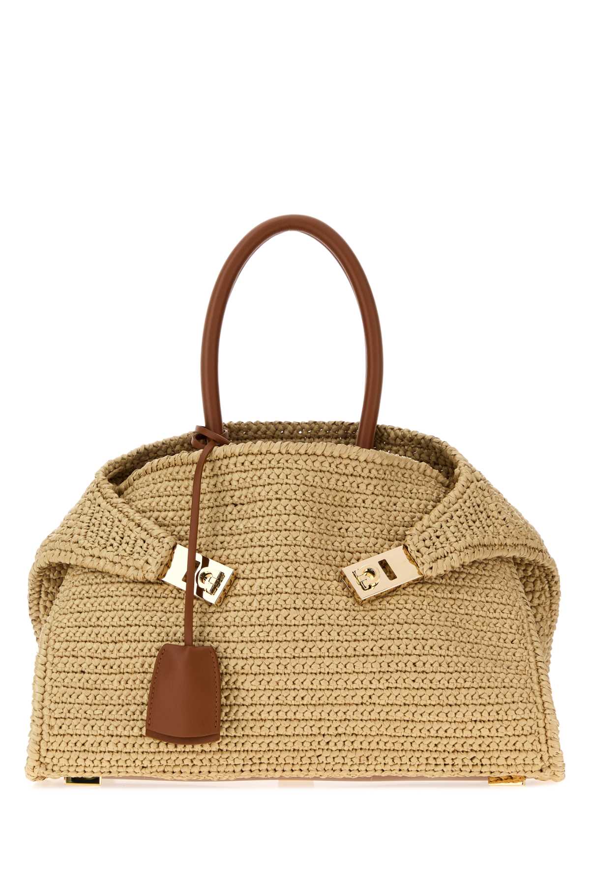 Salvatore Ferragamo Women Raffia Small Hug Handbag