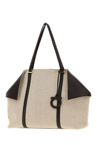 SALVATORE FERRAGAMO Salvatore Ferragamo Women Multicolor Canvas Scarf Shopping Bag