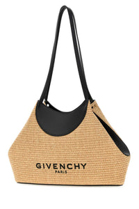 Givenchy Women Raffia Small Facet Shoulder Bag