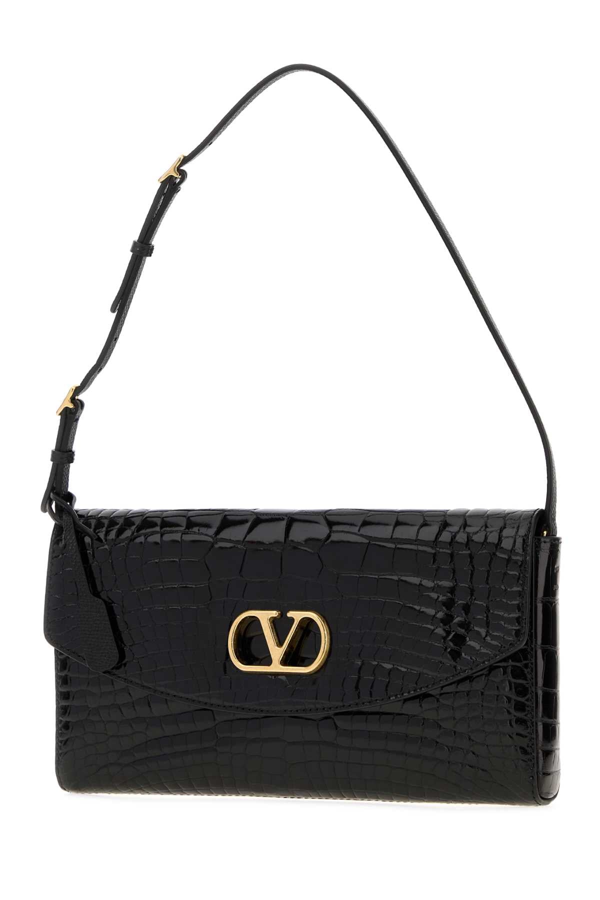 VALENTINO GARAVANI Valentino Garavani Women Black Leather Devain Shoulder Bag