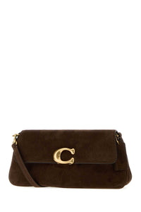 COACH NEW YORK Coach New York Women Brown Suede Jet Shoulder Bag