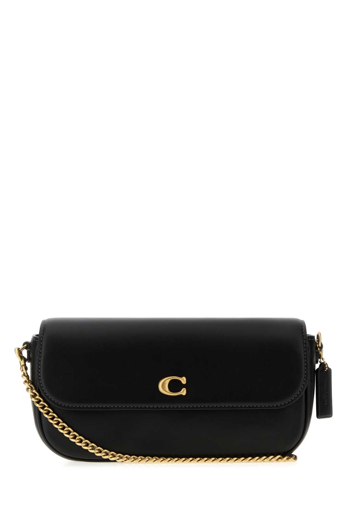 COACH NEW YORK Coach New York Women Black Leather Brook Shoulder Bag