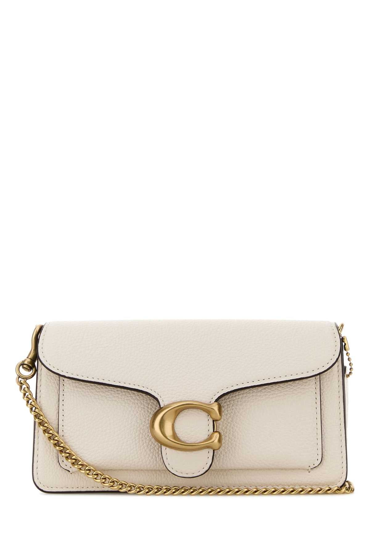 COACH NEW YORK Coach New York Women Ivory Leather Tabby 19 Clutch