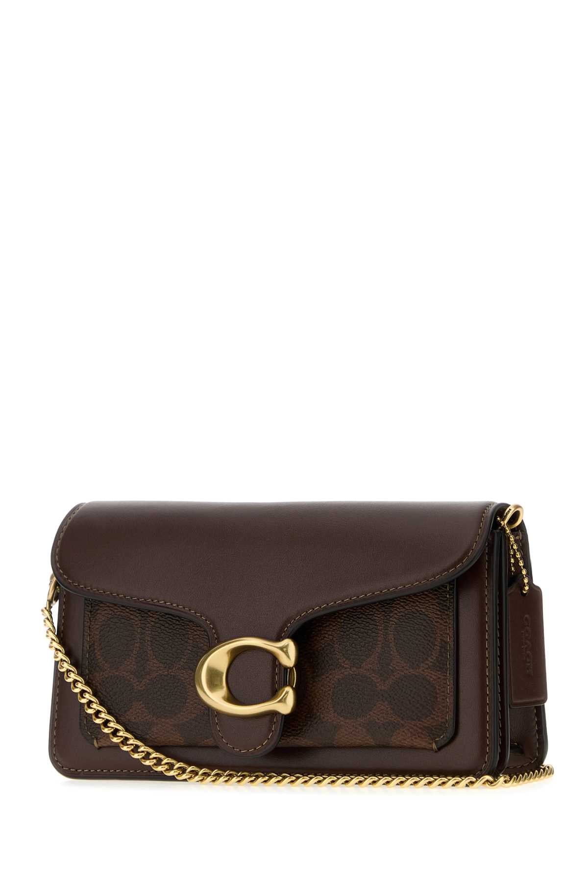 COACH NEW YORK Coach New York Women Brown Leather Tabby 19 Clutch