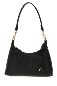 COACH NEW YORK Coach New York Women Black Leather Juliet 25 Shoulder Bag