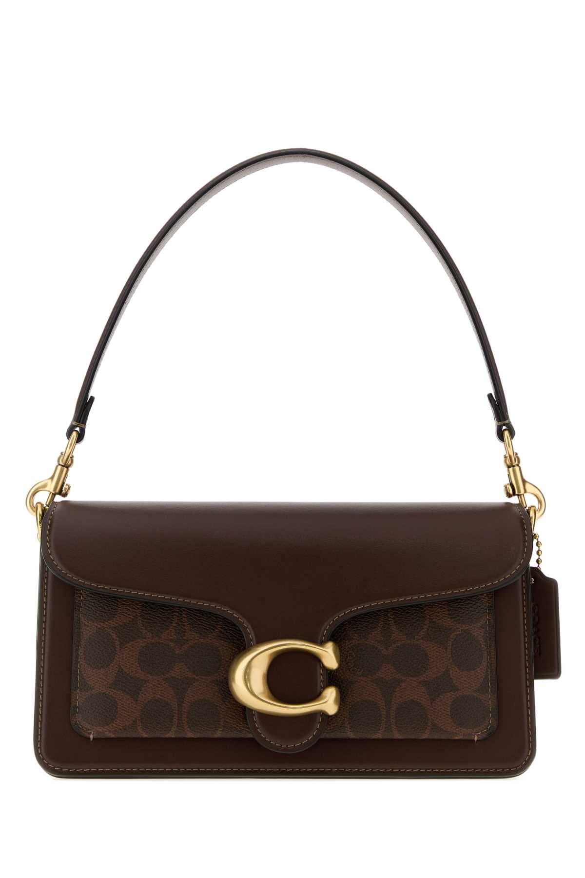 COACH NEW YORK Coach New York Women Dark Brown Leather Tabby 26 Handbag