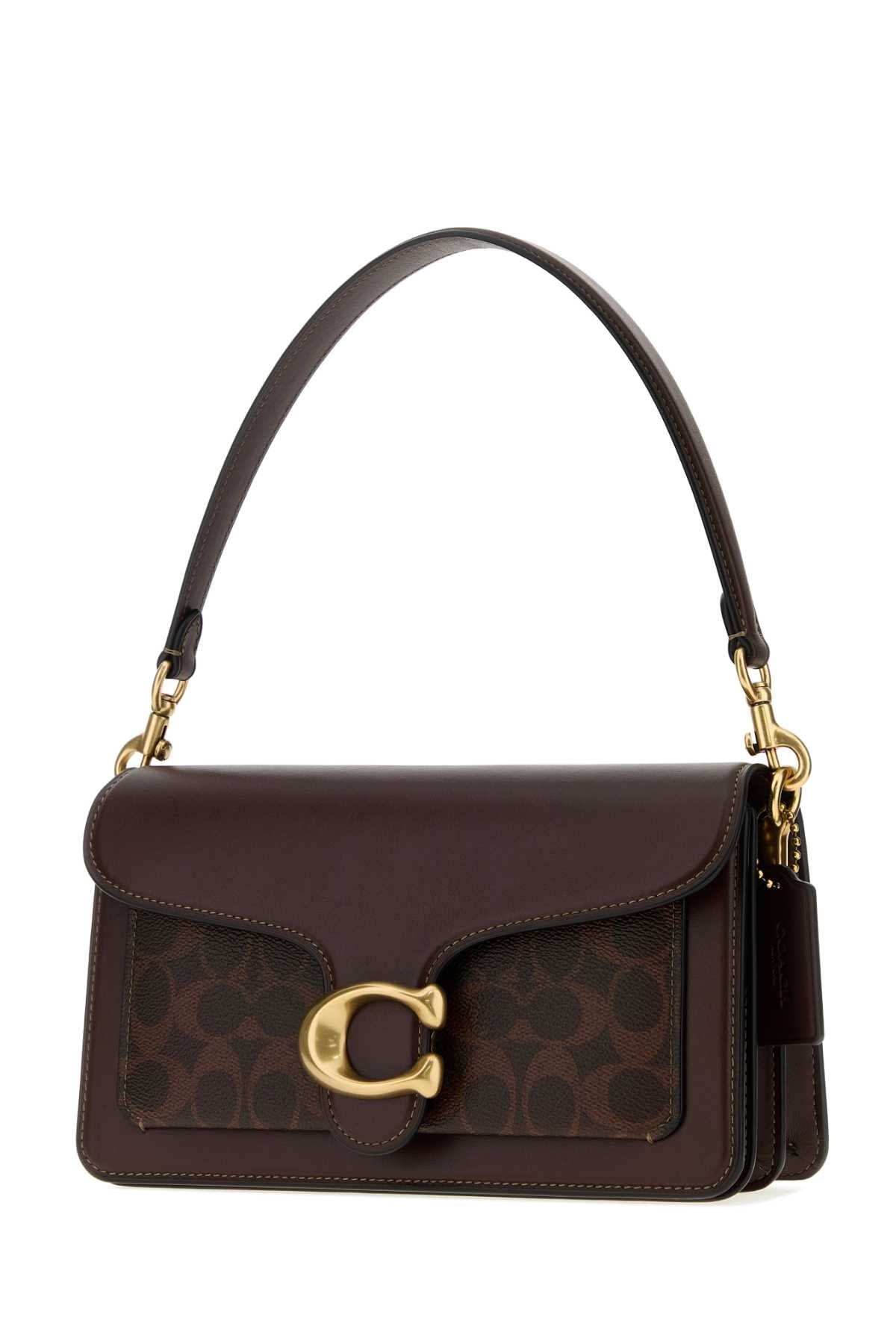 COACH NEW YORK Coach New York Women Dark Brown Leather Tabby 26 Handbag